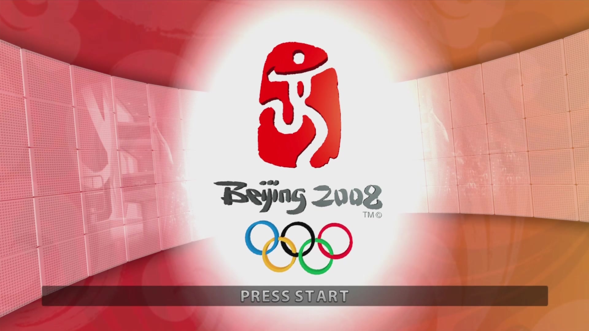 Beijing 2008 title screen for Xbox 360
